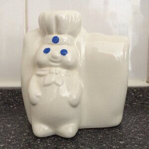 Pillsbury Doughboy Napkin Holder White Ceramic Benjamin & Medwin Inc 2002